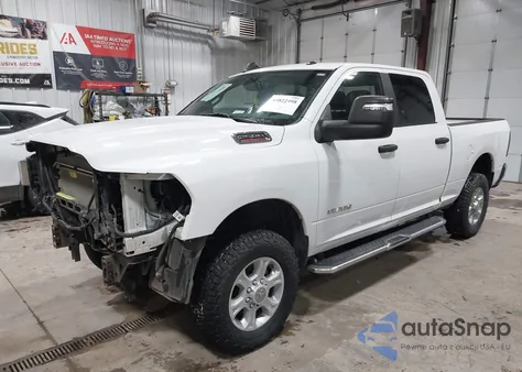 2023 Ram 2500 Big Horn 4X4 6'4 Box from USA, damaged, VIN 3C6UR5DJ2PG633491